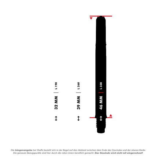 L-L-Style-Shaft Carbon Silent Straight - Schwarz