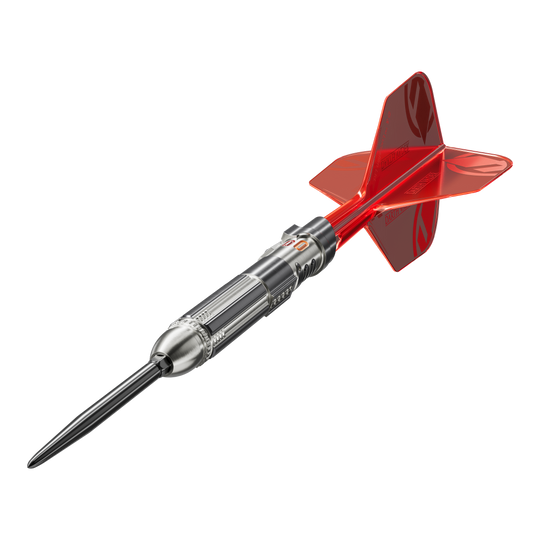 Abgebildet ist das Produkt Target Star Wars Darth Vader Light Saber Limited Edition Steeldarts - 24g. Die Darts sind inspiriert von Darth Vaders Lichtschwert und im Star Wars Design gestaltet.