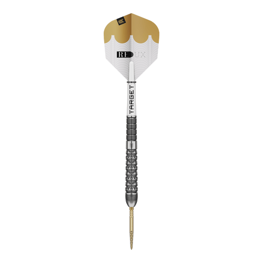 Target Redux 03 Swiss Point steel darts Target Redux 03 Swiss Point Steeldarts werden auf diesem Bild präsentiert. Sie sind optimal für ambitionierte Dartspieler geeignet.