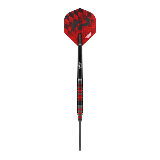 Bulls NL Florian Preis Steeldarts - 23g abgebildet. Die Darts sind in einer Nahaufnahme zu sehen.