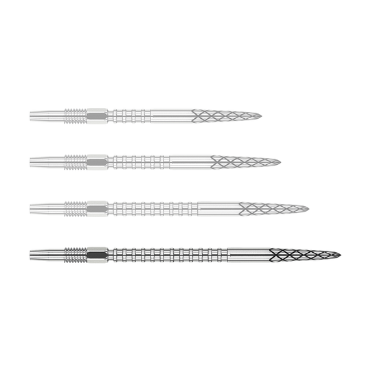 Target Swiss DS Surge Point dart tips - Silver