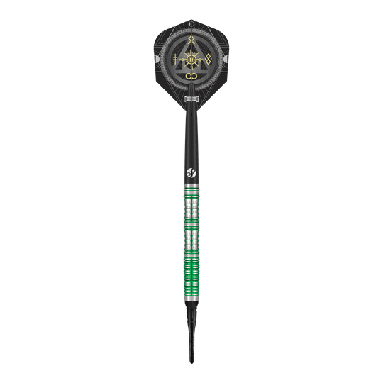 Hier sieht man die Vorderansicht der Shot Alchemy Mythril Softdarts - 20g. Das Produkt ist detailliert abgebildet.