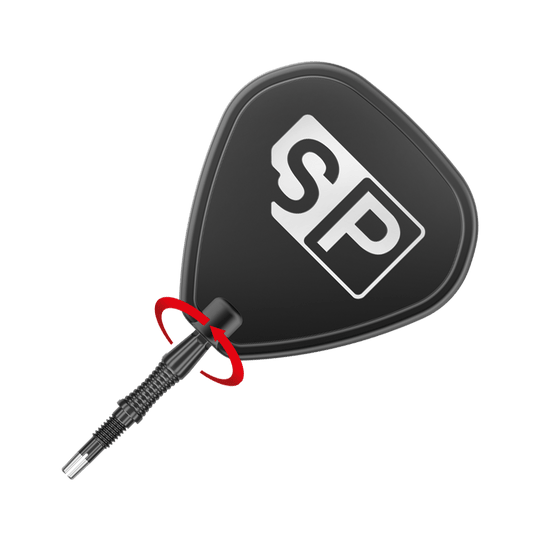 Das Bild zeigt die Target Swiss Point Dartspitzen Signature RST in Schwarz. Die Dartspitzen sind speziell gestaltet und bieten ein modernes Design für Dartspieler.