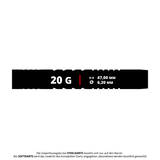 Bulls NL Stefan Bellmont 90 soft darts - 20g Das Bild zeigt Bulls NL Stefan Bellmont 90 Softdarts mit 20 Gramm. Diese Softdarts sind optimal für elektronische Dartscheiben geeignet.