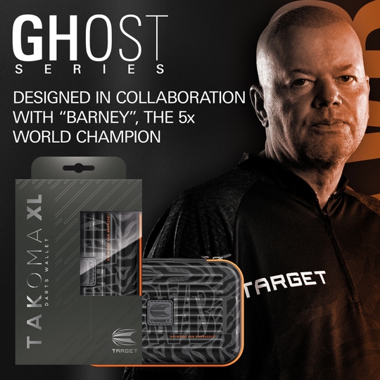Takoma XL Ghost Series Raymond Van Barneveld dart case Abgebildet ist das Takoma XL Ghost Series Raymond Van Barneveld Dartcase. Dieses Etui schützt Dartzubehör vor Beschädigungen.