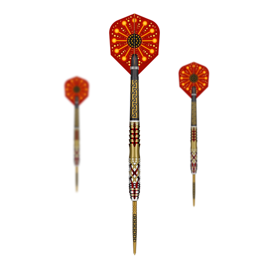 Shot Goths Alaric Turbo Point Steel Darts - 23g Gezeigt werden Shot Goths Alaric Turbo Point Steeldarts im 23g Set. Das Set bietet hochwertige Steeldarts für anspruchsvolle Dartspieler.