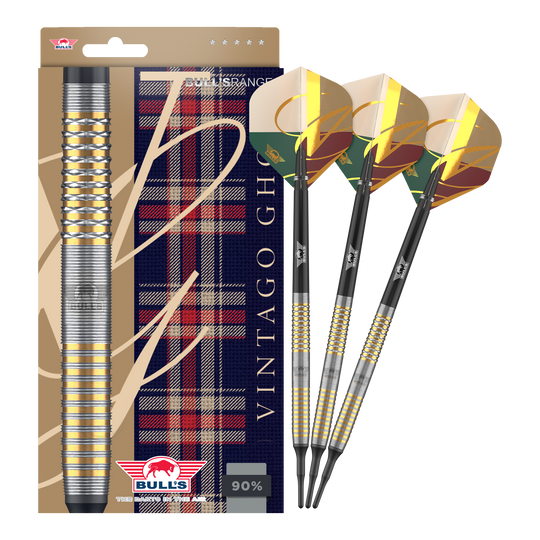 Bulls NL Vintage Ghost Soft Darts - 20g Das Bild zeigt die Bulls NL Vintago Ghost Softdarts - 20g in voller Ansicht. Die Softdarts sind für Freizeit- und Profispieler geeignet.