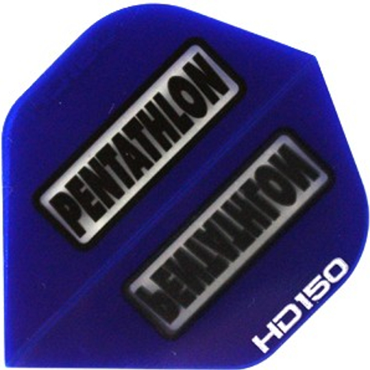 hd2516d34d0ec70c Das Bild zeigt das Produkt "HD 150 Pentathlon Flights HD2" in dunklem Blau. Auf dem Flight stehen die Wörter "PENTATHLON" und "HD150" in weißer Schrift.
