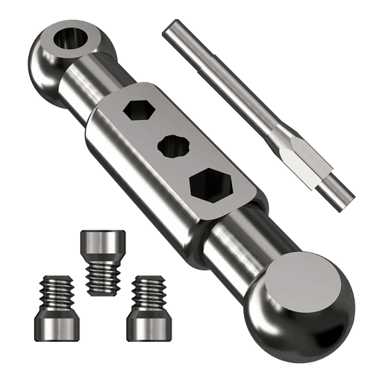 Caliburn Starter Kit Caliburn Starter-Kit. Das Bild stellt ein Starter-Set für Dartspieler mit verschiedenen Komponenten dar.