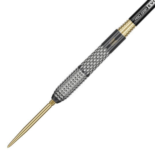 Target Stephen Bunting GEN5 Void Swiss Point Steel Darts Auf dem Bild sieht man die Target Stephen Bunting GEN5 Void Swiss Point Steeldarts. Die Darts sind für präzises und professionelles Spielen konzipiert.