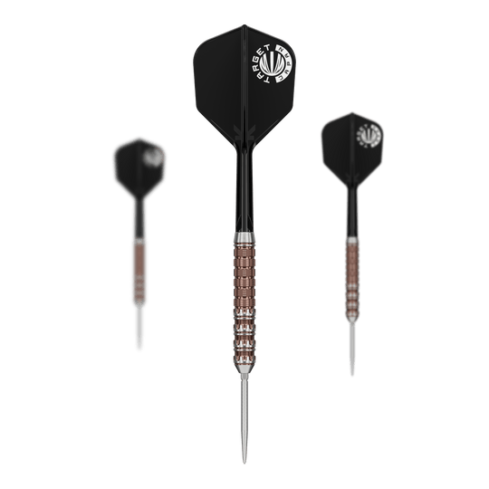 Target Japan Prime Series George Nishitani Raptor GEN6 Swiss Point Steel Darts Target Japan Prime Series George Nishitani Raptor GEN6 Swiss Point Steeldarts sind abgebildet. Das Produkt ist für professionelle Dartspieler geeignet.