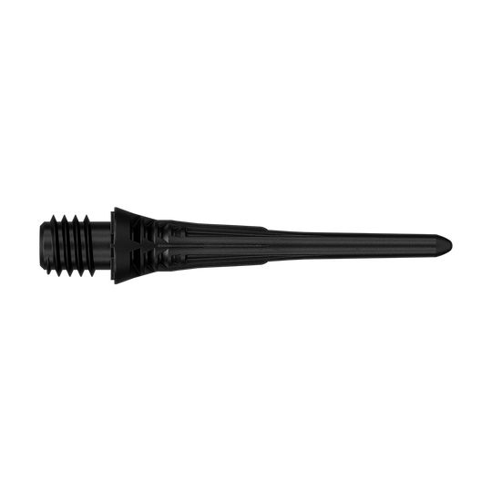 Dieses Bild zeigt die Target Cryo Softdartspitzen im 30er Pack in Schwarz. Die Dartspitzen sind als Ersatzspitzen für elektronische Dartscheiben geeignet.