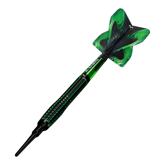 Mission Venom Softdarts - 20g Mission Venom Softdarts - 20g sind als Gruppe zu sehen. Die Oberfläche glänzt leicht.