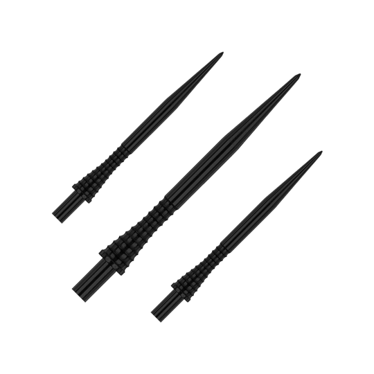 Red Dragon Raptor Gripped Black steel dart tips 38mm