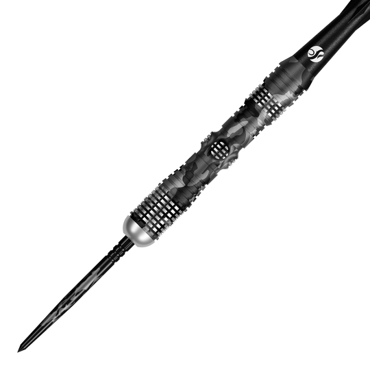 Shot Camo Longshot Turbo Point Steeldarts - 23g Shot Camo Longshot Turbo Point Steeldarts mit 23 Gramm Gewicht sind abgebildet. Die Steeldarts sind speziell gestaltet.