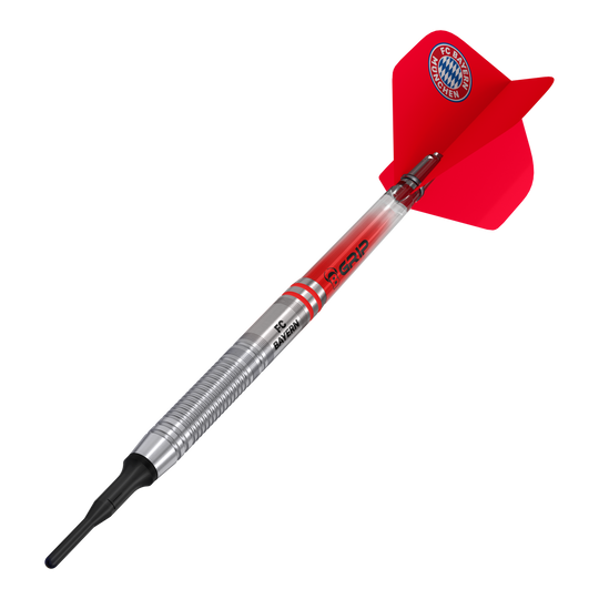 Beazd FC Bayern Munich Tungsten Soft Darts - 18g Gezeigt werden die Bulls FC Bayern München Tungsten Softdarts - 18g. Diese Darts sind ideal für Softdart-Liebhaber und FC Bayern Fans.