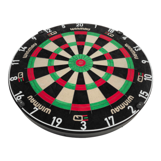 Abgebildet ist das Winmau Equalizer Steeldartboard. Das Board ist speziell für Steeldarts ausgelegt.