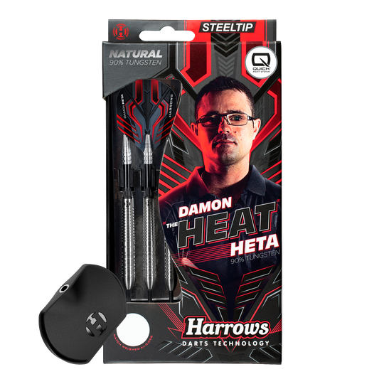Harrows Damon Heta Natural Quick Point - 23g Abgebildet ist der Harrows Damon Heta Natural Quick Point Steeldart. Dieser Dart zeichnet sich durch seine Qualität und Langlebigkeit aus.