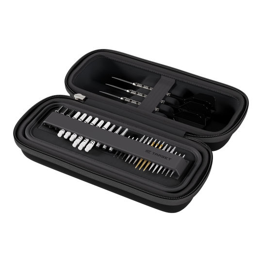 Target BOA Dartcase Zu sehen ist ein Target BOA Dartcase in Schwarz. Das Dartcase eignet sich hervorragend zum sicheren Transport von Dartpfeilen.
