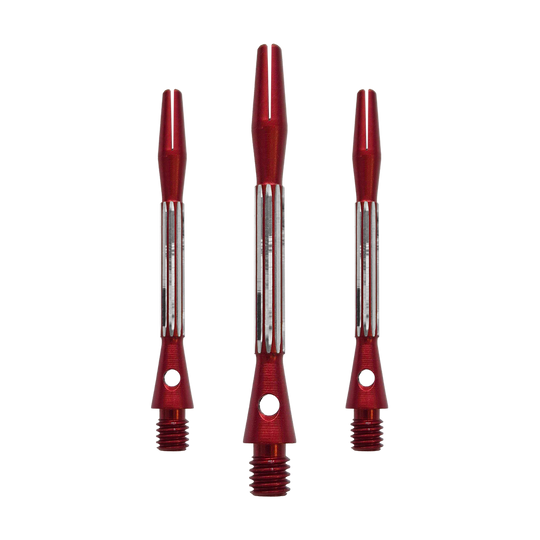 Bulls NL Flash 2 Aluminum Shafts - Red - 46 mm Die Bulls NL Flash 2 Aluminium Shafts in Rot werden hier als Set gezeigt. Sie sind 46 mm lang und aus Aluminium gefertigt.