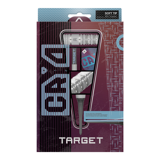 Dies ist ein Bild der Target Cryo 13 Softdarts. Die Darts sind für den Soft-Tip-Bereich geeignet.