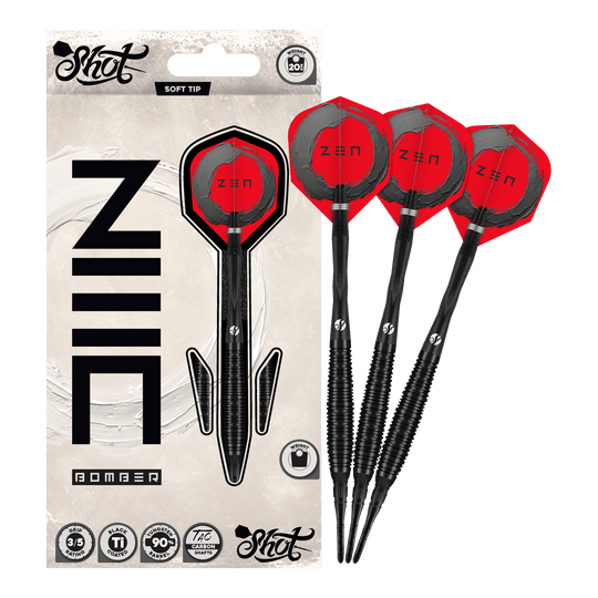 Shot ZEN Bomber soft darts - 20g Shot ZEN Bomber soft darts - 20g