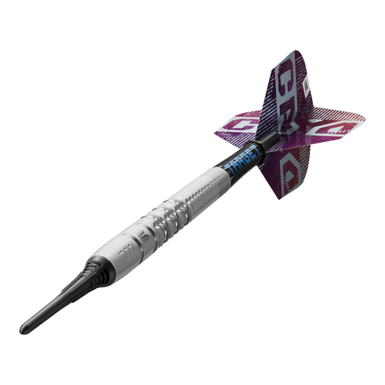 Das Bild zeigt die Target Cryo 11 Softdarts. Sie eignen sich für elektronische Dartboards.