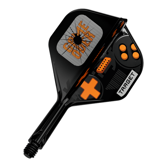 Target K-Flex GameOver No2 Standard Flights, 19 mm werden abgebildet. Das Bild zeigt das Produkt von vorne.