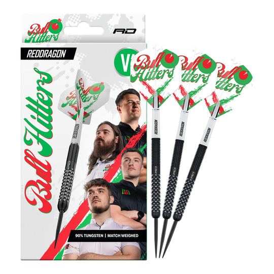 Red Dragon Bullhitters V1 Steeldarts - 23g Abgebildet ist der Red Dragon Bullhitters V1 Steeldarts - 23g in kompletter Ansicht. Das Produkt eignet sich für Steeldartspieler und wiegt 23 Gramm.