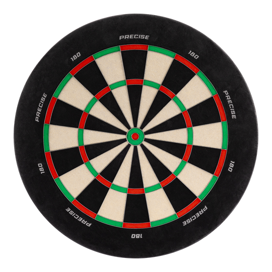 Precise 180 Endorphine steel dartboard without number ring Das Bild zeigt das Precise 180 Endorphine Steeldartboard ohne Nummernring. Es handelt sich um eine Dartscheibe für Präzisionsspiele.