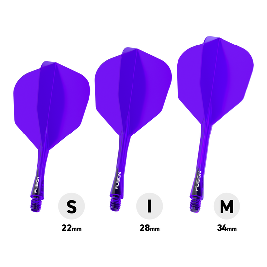 Winmau Fusion Flight Shaft System No6 Purple Abgebildet ist das Winmau Fusion Flight-Shaft-System No6 in Lila. Das Produkt ist Teil des Dartzubehörs für präzises Spielen.