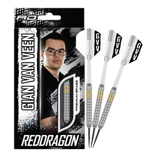 Red Dragon Gian Van Veen Brass Steeldarts - 21 g