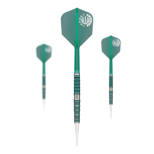 Dieses Bild zeigt das Set der Target Japan Mikuru Suzuki The Miracle GEN7 Softdarts - 21,5g. Die Darts sind speziell für professionelle und ambitionierte Spieler entwickelt.