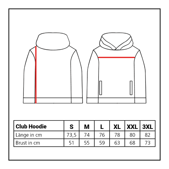 Löwen Collection Club Hoodie Der Löwen Kollektion Club Hoodie ist auf diesem Bild abgebildet. Es handelt sich um einen gemütlichen Kapuzenpullover für den Alltag.