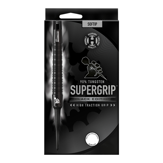 Harrows Supergrip Black Edition Softdarts