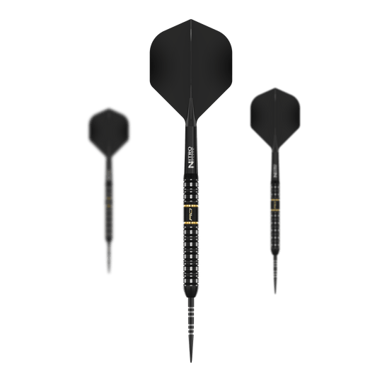 Abgebildet ist das Set der Red Dragon Ascend Parallel Steeldarts. Dieses Set besteht aus mehreren identischen Steeldarts.