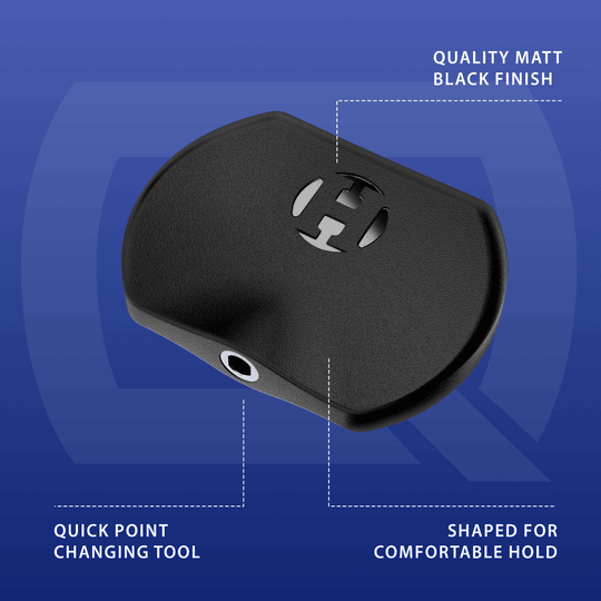Harrow's Basic Quick Point Tool Das Bild zeigt das Harrows Basic Quick Point Tool. Es handelt sich um ein Werkzeug zum schnellen Wechseln von Dartspitzen.