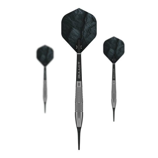 Hier sind die Bullet Monolith 20g Soft Darts zu sehen. Die Softdarts eigenen sich für elektronische Dartboards.
