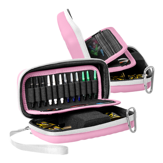 Bulls Orbis S Dartcase - Pink Hier sieht man das Bulls Orbis S Dartcase in Pink aus einer anderen Perspektive. Das Dartcase bietet Schutz und Ordnung für Dartutensilien.