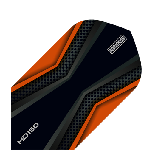 HD 150 Pentathlon Flights Black/Orange Slim