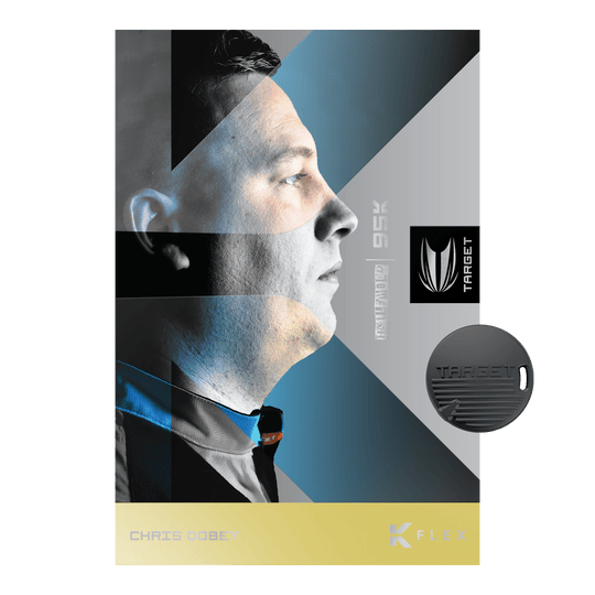 Target Chris Dobey 95K Swiss Point Steel Darts Das Bild zeigt die Target Chris Dobey 95K Swiss Point Steeldarts. Diese Steeldarts sind professionell verarbeitet und für anspruchsvolle Spieler geeignet.