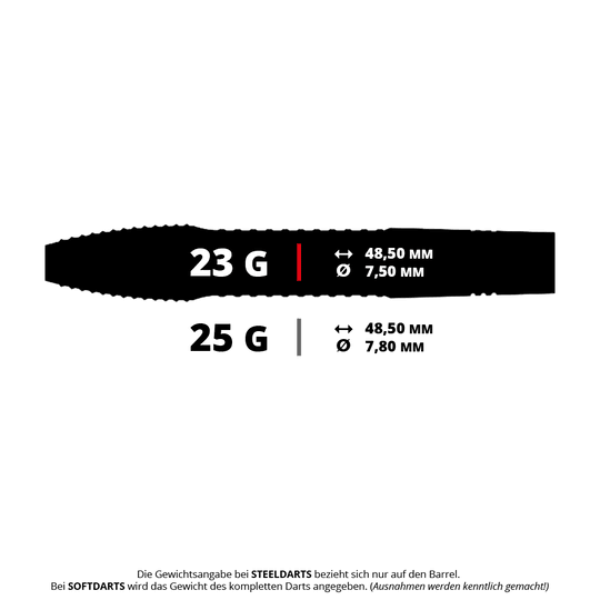 Abgebildet ist Caliburn Big Cats Lion Steeldarts 23g. Es handelt sich um einen Satz Löwen-Steeldarts mit einem Gewicht von 23 Gramm.