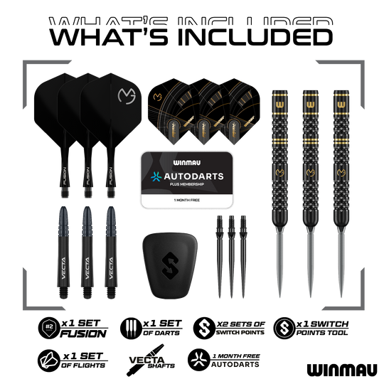 Winmau Michael Van Gerwen W-MAX Switch Point steel darts