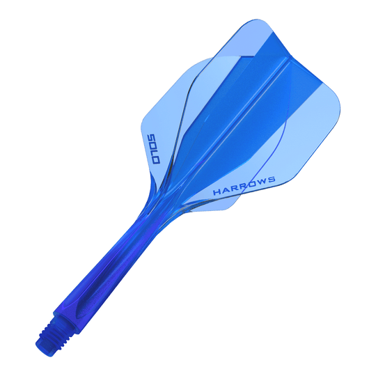 Harrows Solo No6 Flight Shaft System - Blue Das Bild zeigt das Harrows Solo No6 Flight-Shaft-System in Blau. Es ist ein Ersatzteil für Dartpfeile.