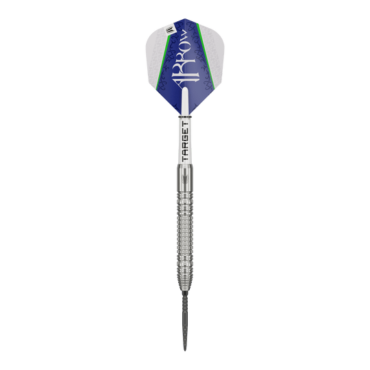 Target Shane McGuirk GEN1 Swiss Point Steel Darts - 23g Ein einzelner Target Shane McGuirk GEN1 Swiss Point Steeldart - 23g ist sichtbar. Die Oberfläche ist glatt.