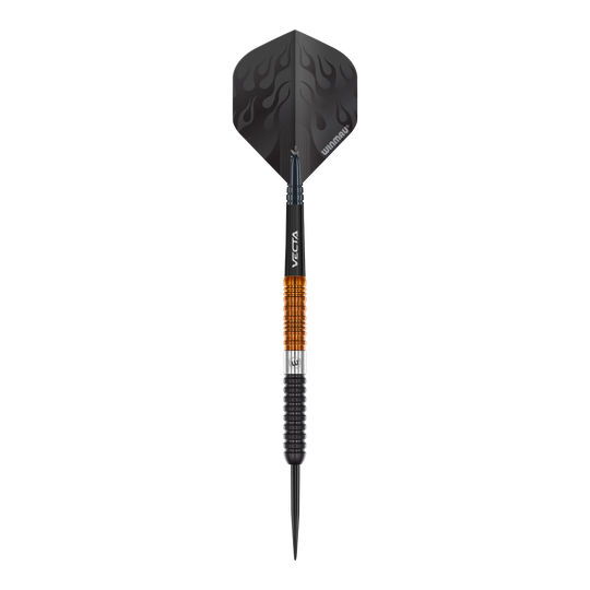 Abgebildet sind die Winmau Team 360 Ben Townley Steeldarts - 23g. Sie zeichnen sich durch ihr präzises Design aus.