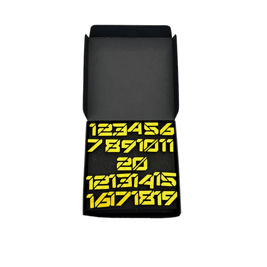 McDart Dartboard Number Rings / Number Ring Cyber Die Datei trägt den Namen 'Cyber Gelb Box'. Abgebildet ist vermutlich eine Verpackung in Gelb.
