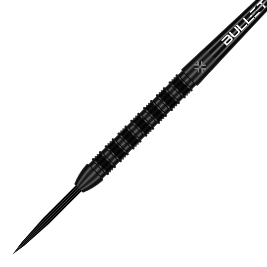 Gezeigt werden die Bullet Shadow Steeldarts. Sie zeichnen sich durch ihr elegantes Aussehen und hochwertige Qualität aus.