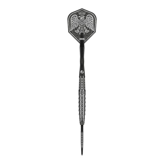 Shot Goths Wulfaz Turbo Point Steel Darts - 23g Hier ist ein weiteres Detailbild der Shot Goths Wulfaz Turbo Point Steeldarts - 23g. Das Bild hebt die Qualität und das Material hervor.