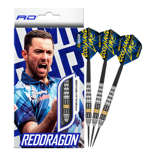 Red Dragon Luke Humphries Brass Steel Darts - 21 g Red Dragon Luke Humphries Brass Steel Darts - 21 g